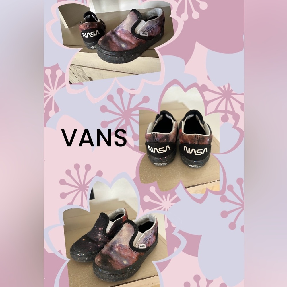 💕Toddler Vans x NASA space Voyager slip on shoes💕